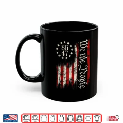 Mug 8647 Classic Retro Vintage US Flag 80s Apparel Shirt