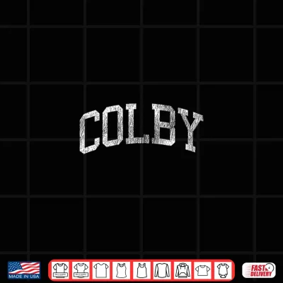 Design Colby Kansas KS Vintage Athletic Sports Design Shirt