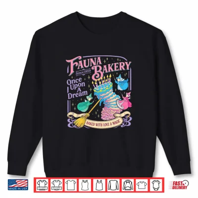 Sweatshirt Fauna Bakery Once Upon a Dream Cute Vintage Baked with Love Shirt