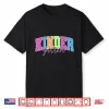 Back To School Neon Checkered Kindergarten Colorful Teacher Shirt