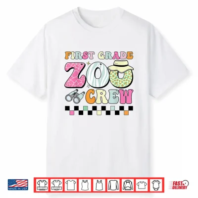 Field Zoo Trip Teacher First Grade Crew Shirt