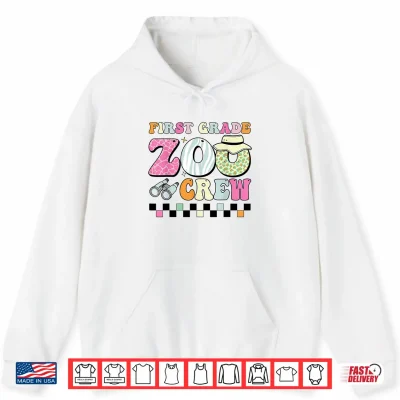 Hoodie Field Zoo Trip Teacher First Grade Crew Shirt