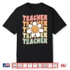 Groovy Teacher Cute Daisy Flower Retro Back To School Shirt