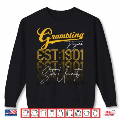 Sweatshirt Grambling N Y State Retro Personalized Birthday Gifts Shirt