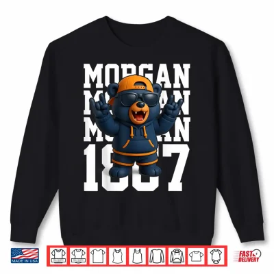 Sweatshirt Morgan M S U State University Apparel Study Era Shirt