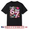 Seven Year Old Birthday Six Now Seven Funny Birthday Shirt