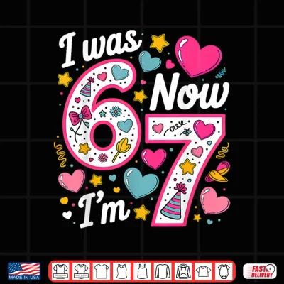 Design Seven Year Old Birthday Six Now Seven Funny Birthday Shirt