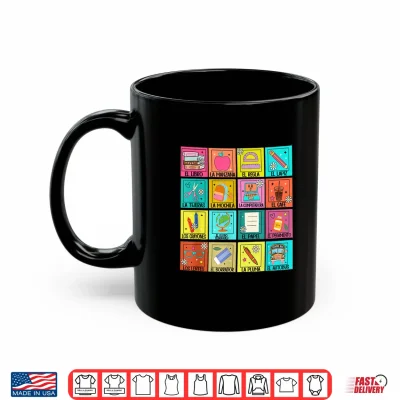 Mug Spanish Teacher Back To School Maestra Dual Language Crew Shirt