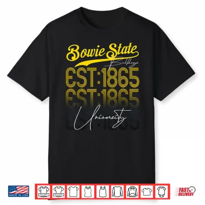 Team C H B C U Bowie Retro State Vintage Study University Era Shirt