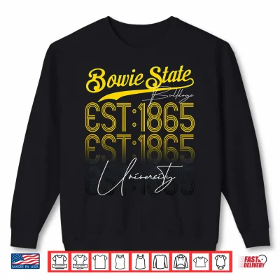 Sweatshirt Team C H B C U Bowie Retro State Vintage Study University Era Shirt