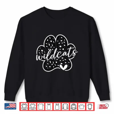 Sweatshirt Vintage Wildcats School Spirit Team Pride Back To School Shirt