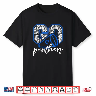 Go Cheer Panthers School Sports Name Spirit Back To School Shirt