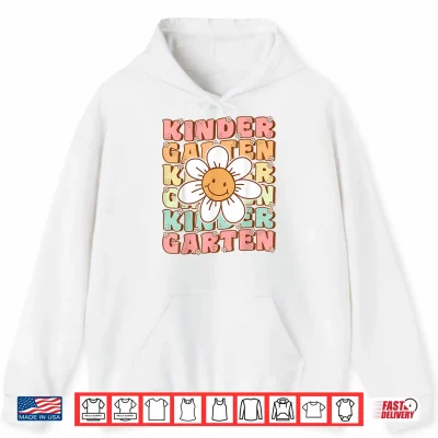 Hoodie Groovy Kindergarten Back To School First Day of Kindergarten Shirt