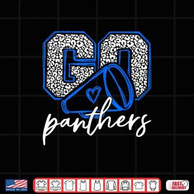 Design Go Cheer Panthers School Sports Name Spirit Back To School Shirt
