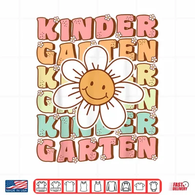 Design Groovy Kindergarten Back To School First Day of Kindergarten Shirt