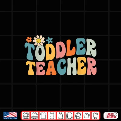 Design Groovy Toddler Teacher Appreciation Back To School Shirt