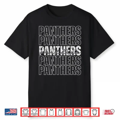 Panthers Mascot Back To School Spirit Sports Team Men Women Shirt