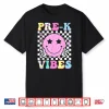 Pre K Vibes Groovy Back To School Prek Preschool Girls Kids Shirt