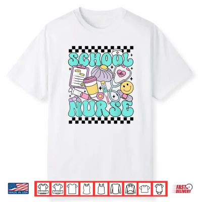 Retro School Nurse Back To School Elementary Nurse Life Shirt