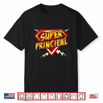 Super Principal Educational Superhero Shirt