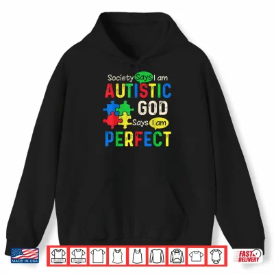 Society Says I’M Autistic Autism Month Men Women Kid Shirt Shirt