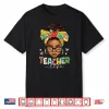 Teacher Life Messy Bun Afro African American Back To School Shirt