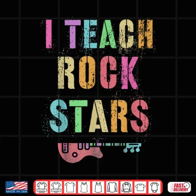 Design Teachers Back to School Tribe I TEACH ROCK STARS Educator Shirt