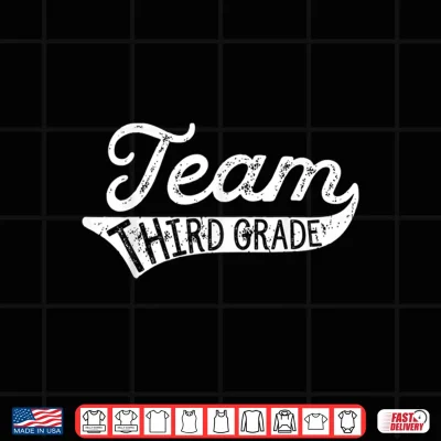 Design Team Third Grade Tshirt Student Teacher Back to School Tee