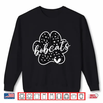 Sweatshirt Vintage Bobcats Team Pride School Spirit Back To School Shirt