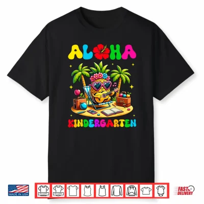 Aloha Kindergarten Pineapple Hawaii Back To School Kids Girl Shirt