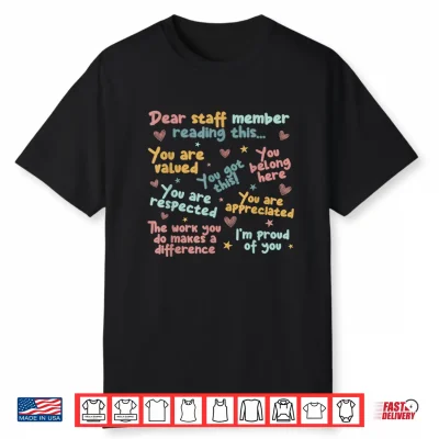 Admin Team Dream Team School Staff Teacher Back To School Shirt