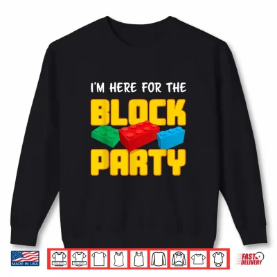 Sweatshirt Back To School Block Party Preschool Kindergarten Shirt