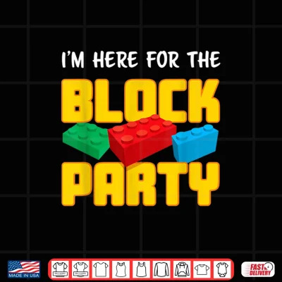 Design Back To School Block Party Preschool Kindergarten Shirt