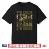 Camo Team 5Th Grade Squad Back To School Teacher Kids Boys Shirt