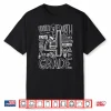 Fourth 4Th Grade Typography Back To School Shirt