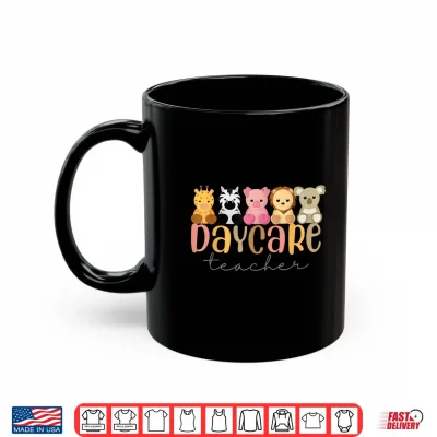 Mug Daycare Teacher Animals Daycare Provider Back To School Shirt