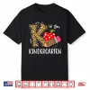 K Is For Kindergarten Teacher Leopard Back To School Kinder Shirt
