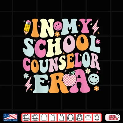 Design In My School Counselor Era Back To School Teacher Counseling Shirt
