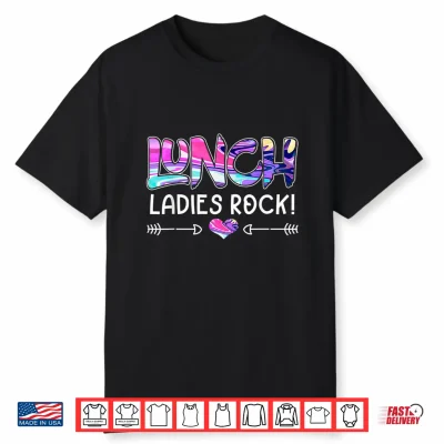 Lunch Ladies Rock Lunch Lady Squad Back To School Shirt