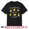 Not All In A Row Funny Ducks Chaos Teacher Back To School Shirt