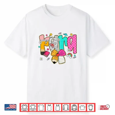 Para Paraprofessional Coquette First Day Back To School Shirt