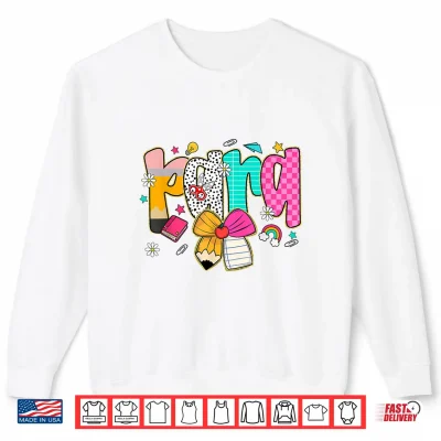 Sweatshirt Para Paraprofessional Coquette First Day Back To School Shirt