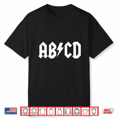 Boys Girls Teachers Abcd Rock Graphic T Shirt Back To School