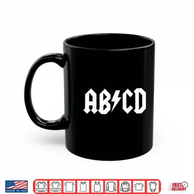 Mug Boys Girls Teachers ABCD Rock Graphic T Shirt back to School