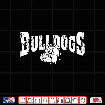 Design Bulldogs Mascot Back To School Team Spirit Shirt
