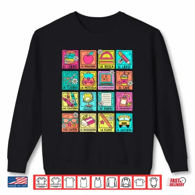 Sweatshirt Maestra Bilingue Back To School Spanish Teacher Student Shirt