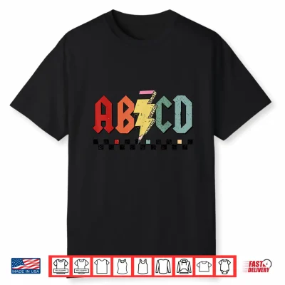 Rock Abcd Back To School Abcd Preschool Teacher Appreciation Shirt