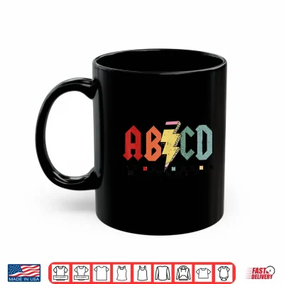 Mug Rock Abcd Back To School Abcd Preschool Teacher Appreciation Shirt