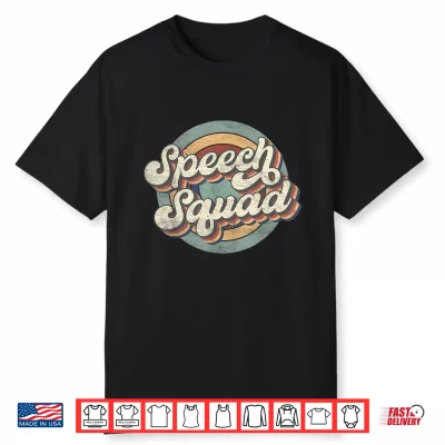 Speech Squad Speech Therapy Crew Hello Back To School Team Shirt