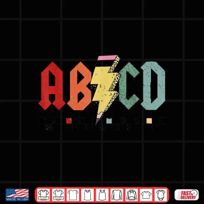 Design Rock Abcd Back To School Abcd Preschool Teacher Appreciation Shirt